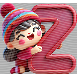 Cartoon letters-CL 599